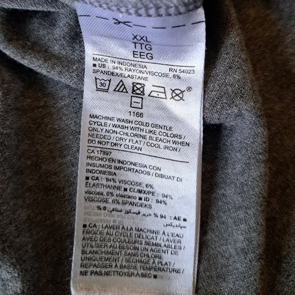 Old Navy, XXL, Heather Grey, Dress, Maxi, Soft Material, Side Slits - Picture 7 of 9